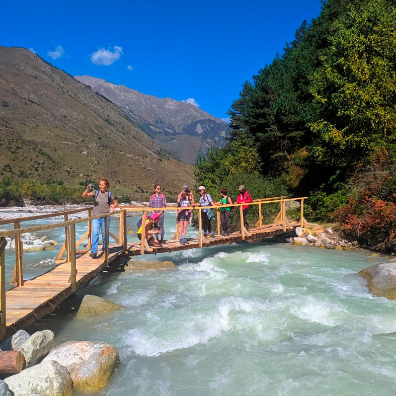 Горный лагерь в Северной Осетии. Дигорское ущелье (28/74)