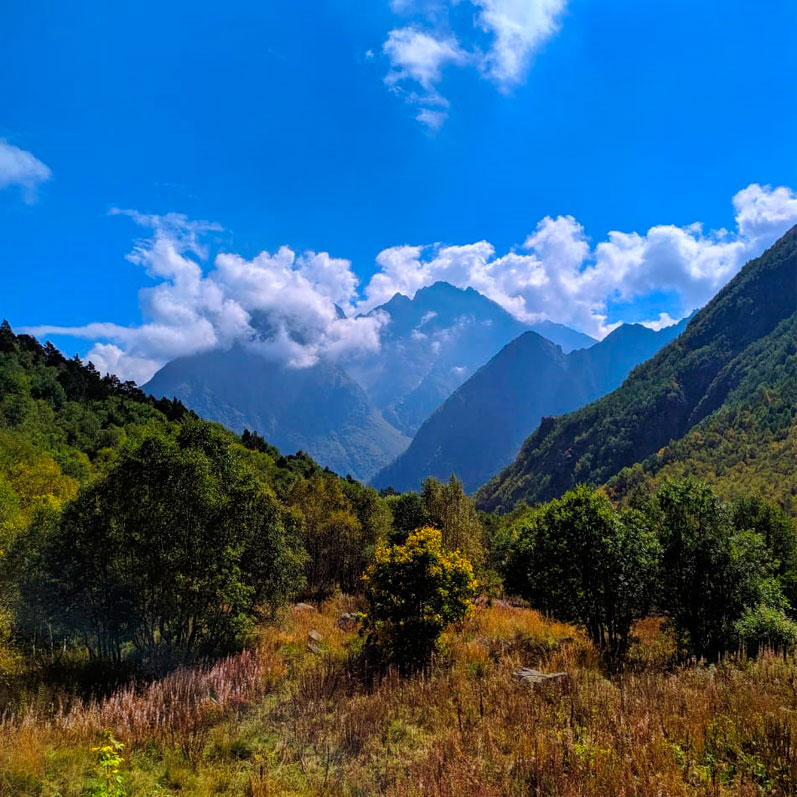 Горный лагерь в Северной Осетии. Дигорское ущелье (26/74)