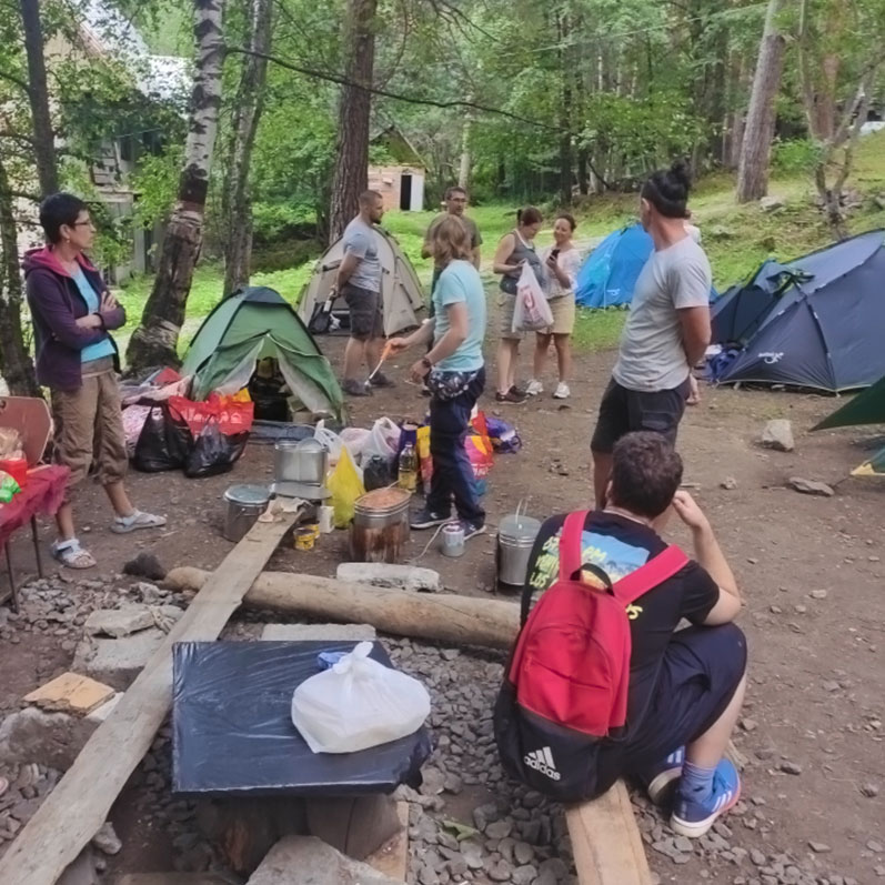 Горный лагерь в Цейском ущелье. Северная Осетия (23/51)